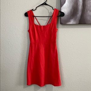 Coral mini dress